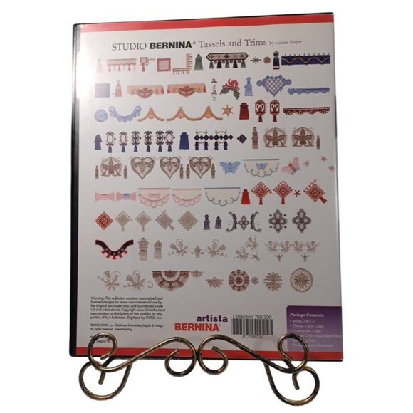 Studio Bernina Tassels & Trims Embroidery Designs CD By Louisa Meyer 768 - Picture 2 of 12